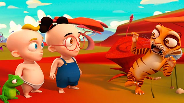 Tin y Tan, RTVCPlay, serie, infantil, niños, tigre, animales, Señal Colombia, ver, gratis