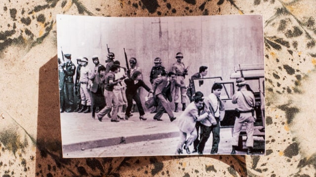 Foto de la toma del Palacio de Justicia - Perfiles contra el olvido