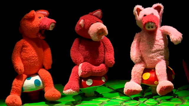 peluches de tres cerditos