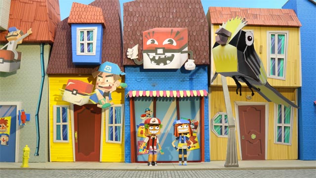 papemon, matilde y carlos, criaturas, serie, muñecos animados en papel, series infantiles, series online, series de señal colombia, ver serie de puerto papel