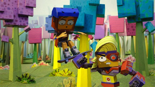 El regreso de Bobby Jock, huesos, fractura, robot, borrar recuerdos, muñecos animados en papel, series infantiles, series online, series de señal colombia, ver serie de puerto papel