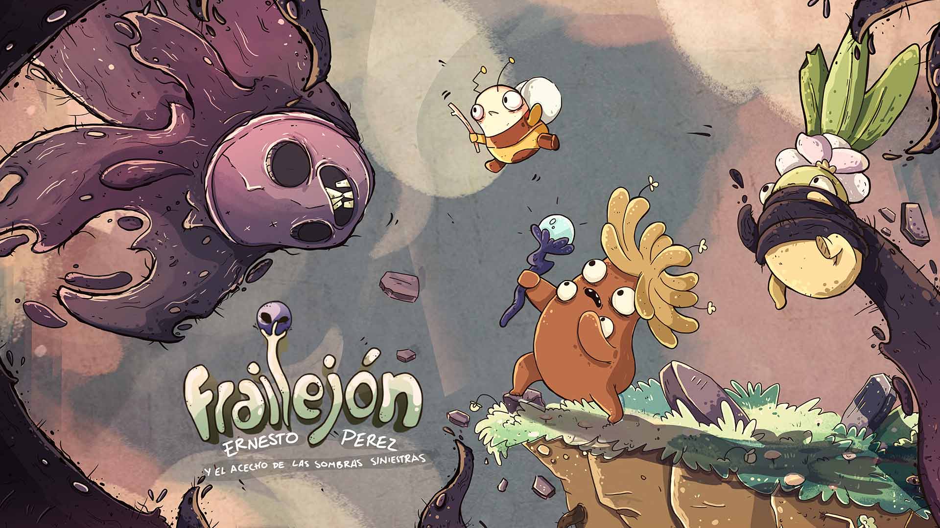 Póster de Frailejón Ernesto Pérez y el acecho de las sombras siniestras, disponible en RTVCPlay