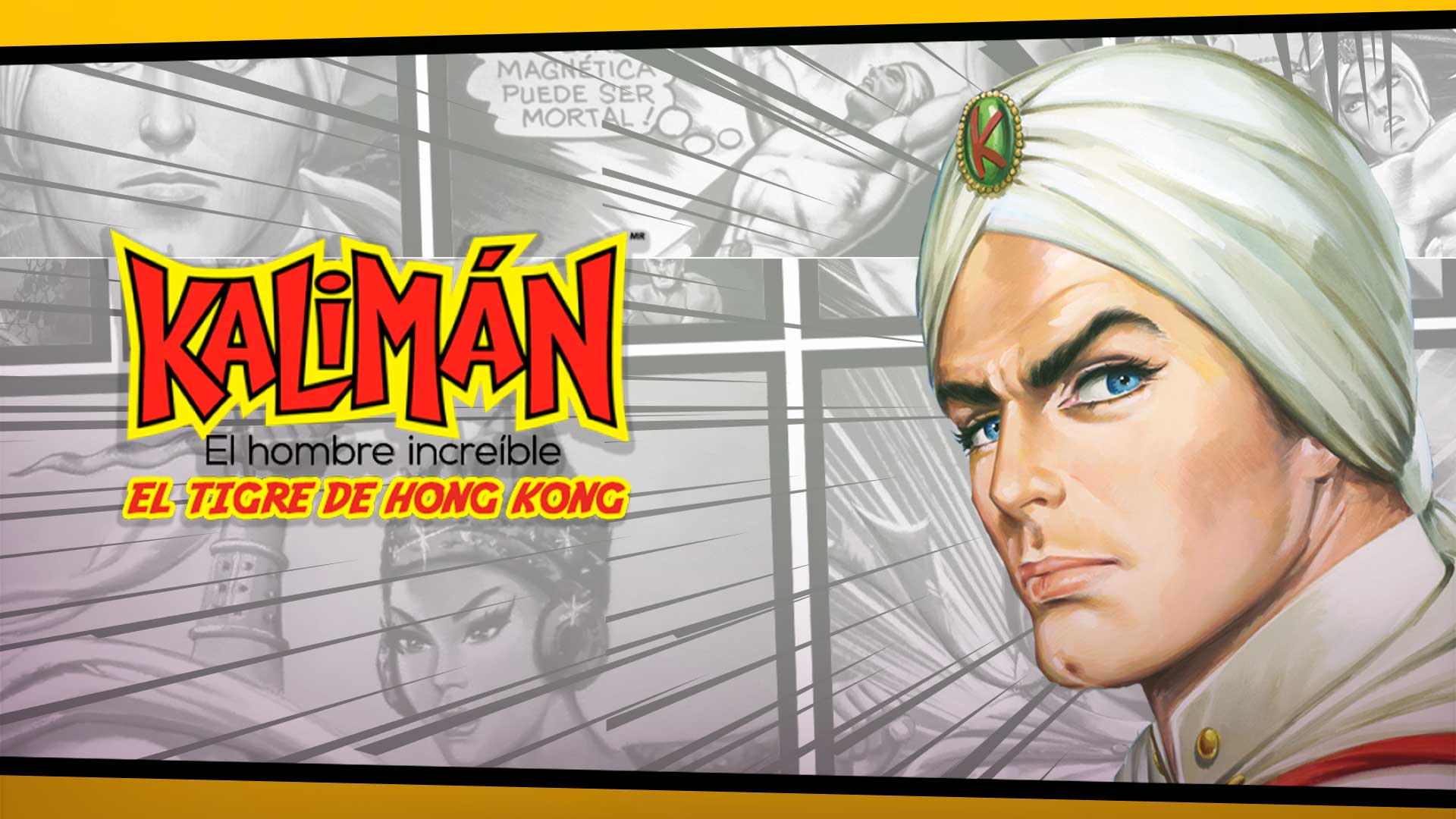 Póster Full HD de la radionovela Kalimán, el hombre increíble