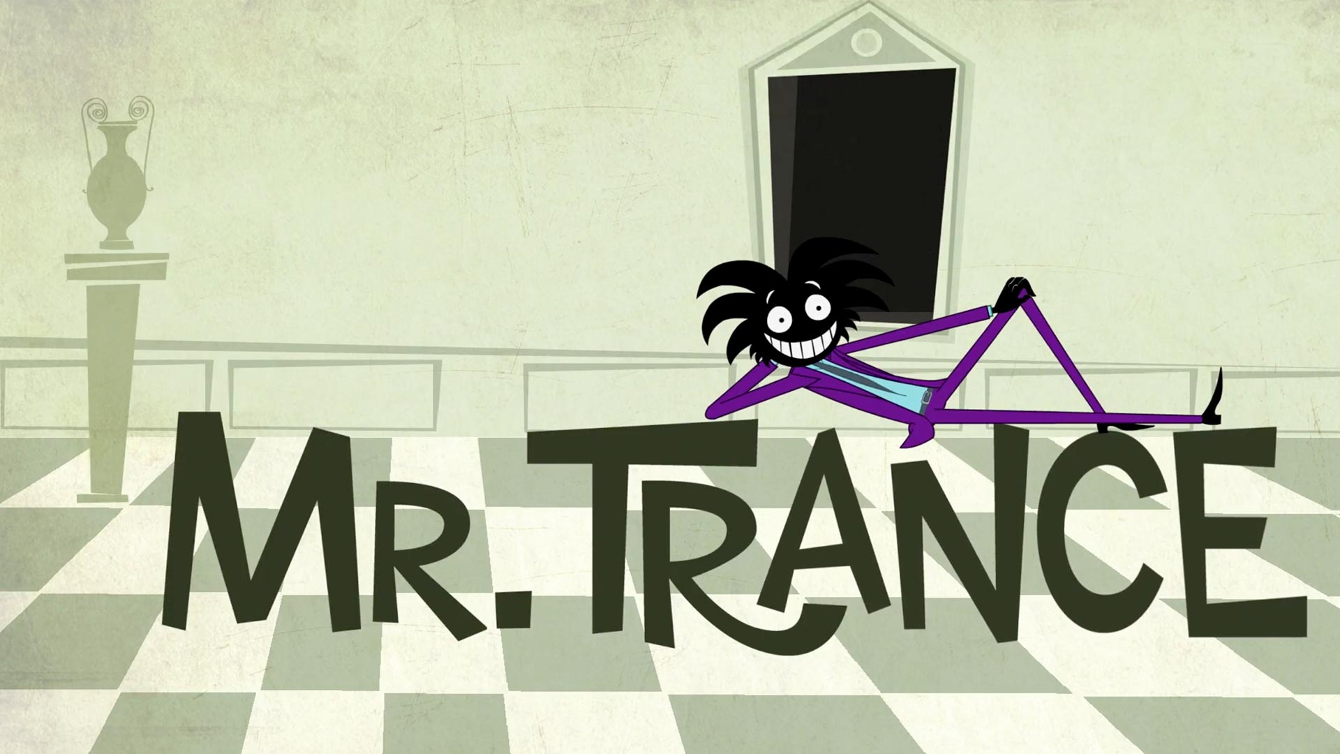 Póster de la serie animada Mr. Trance, disponible en la plataforma de streaming de los colombianos: RTVCPlay