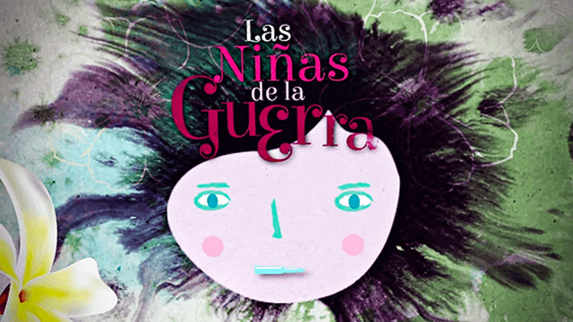 Póster de la serie animada documental Las niñas de la guerra, disponible en la plataforma de streaming de los colombianos: RTVCPlay