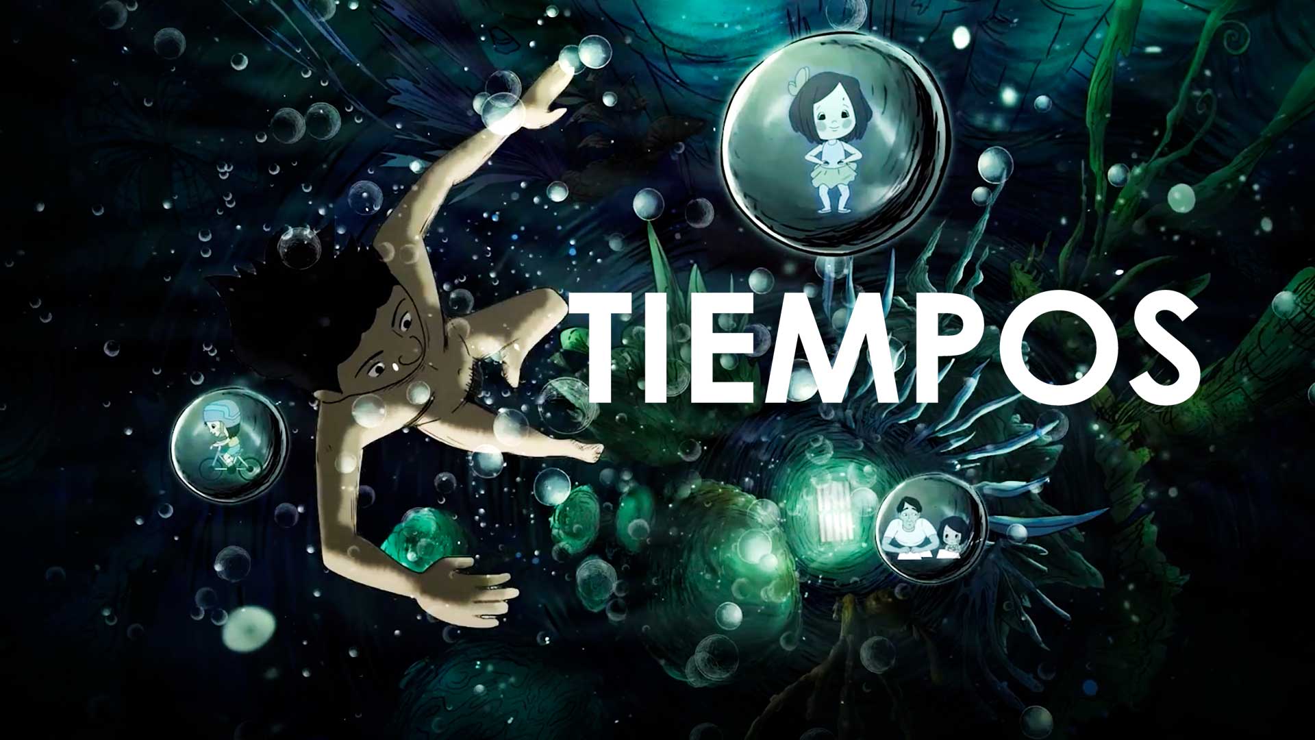 Póster Tiempos, cortometraje animado dirigido por David Andrés Mesa, disponible ahora en RTVCPlay