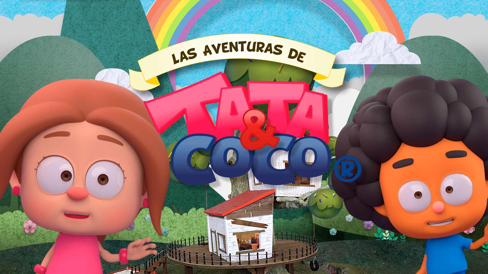 Póster de Las aventuras de Tata y Coco, serie infantil disponible en RTVCPlay