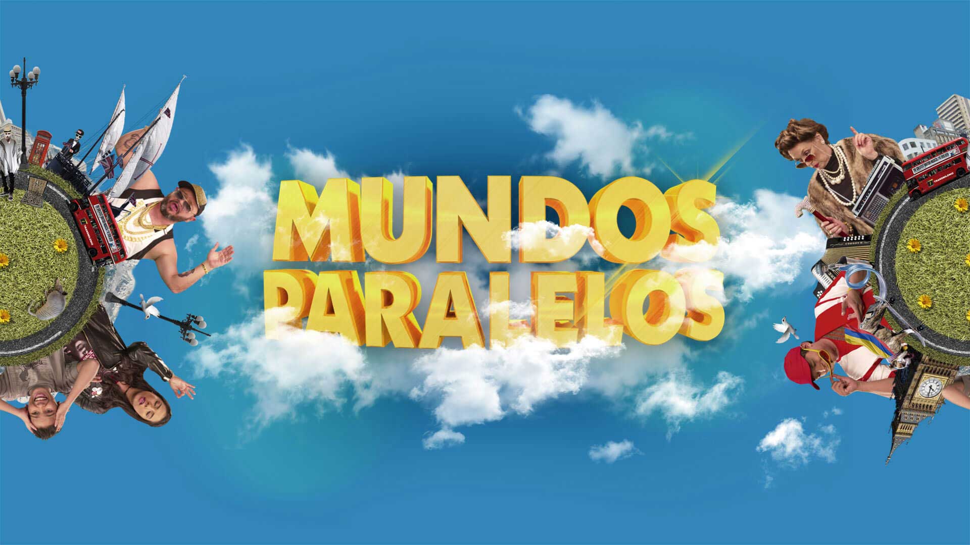 Póster oficial de la serie Mundos Paralelos, disponible en la plataforma de streaming RTVCPlay